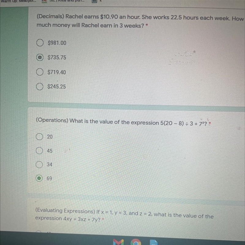 Is this correct if not can someone give me the answer I will mark u brilliant-example-1