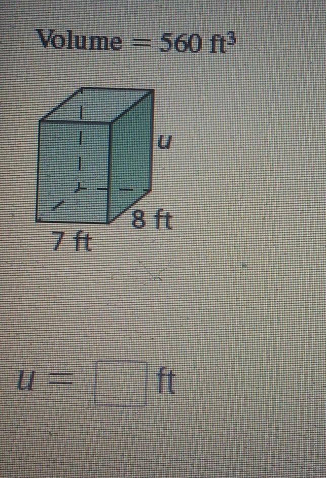 Find the missing dimension of the prism.​-example-1