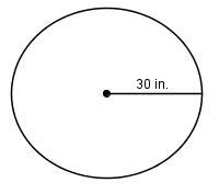 What is the circumference of the circle in terms of \pi? a. 900\pi in. b. 90\pi in-example-1