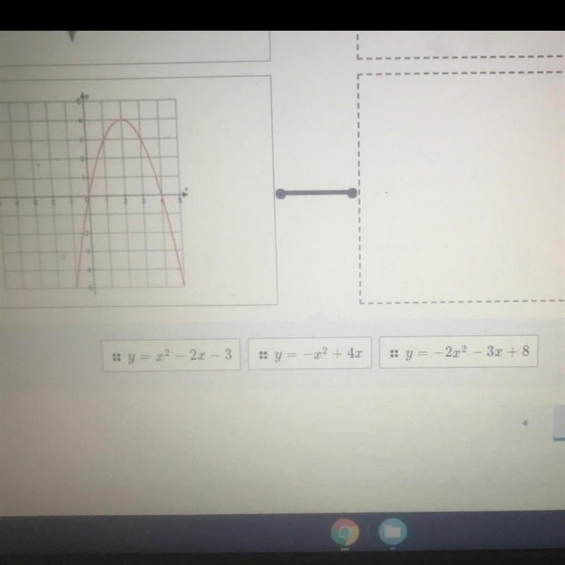 Which answer would go with this problem (match the quadratic graph to an equation-example-1