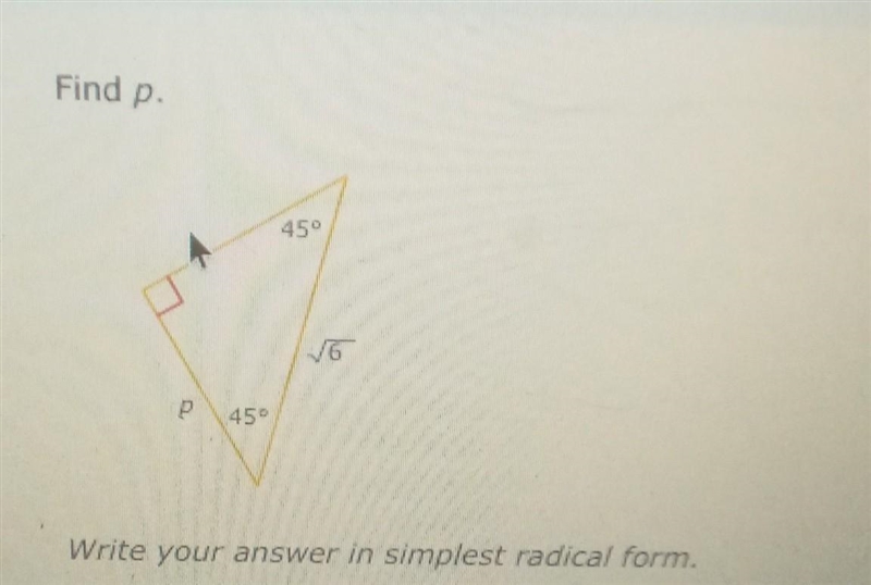 Write your answer in simplest radical form.​-example-1