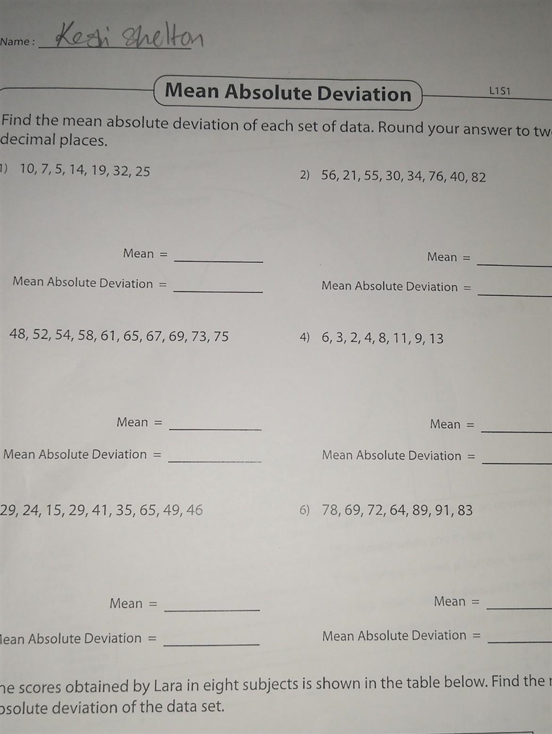 Help me with mean absolute deviation pre algebra homework​-example-1