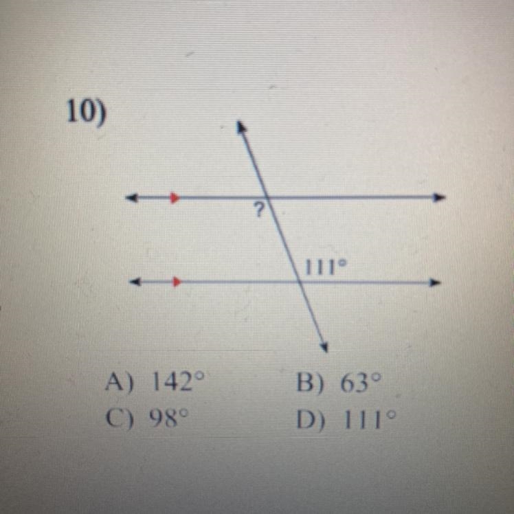 Find the measure of each angle indicated-example-1