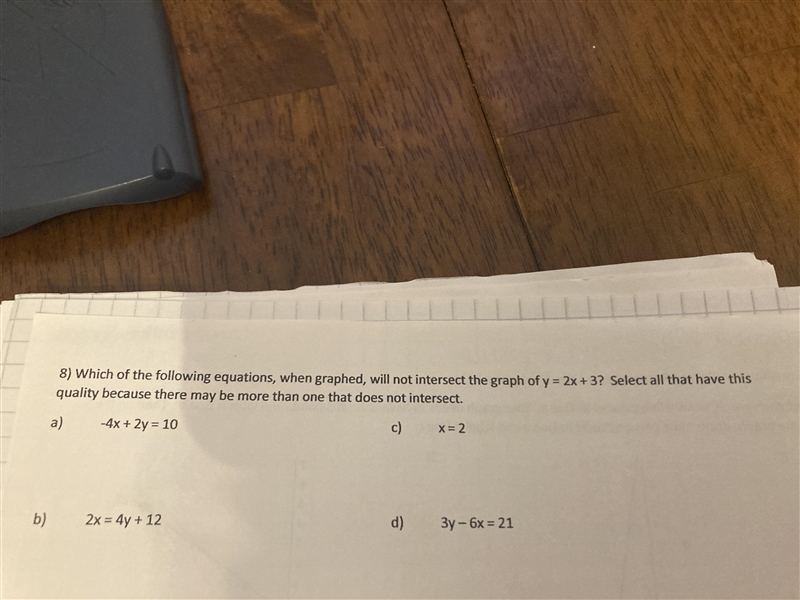 Give letter answer if you give equations rewritten I will give extra points :)-example-1