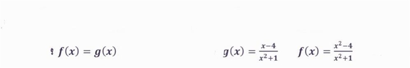 Find Y if f(x)=g(x),please help me to answer this problem.-example-1