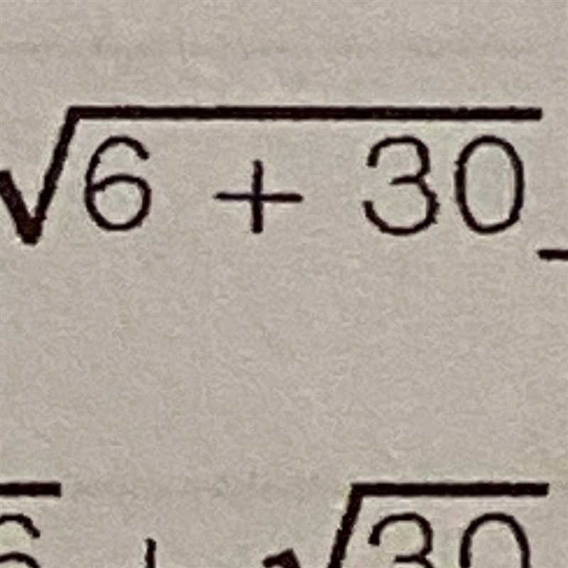 B. 6 +30 rational or irrational?-example-1