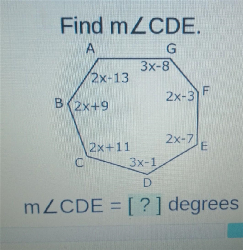 Please help! find measure of CDE ​-example-1