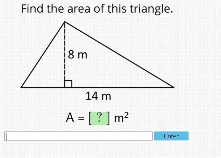 Find the area of this triangle-example-1