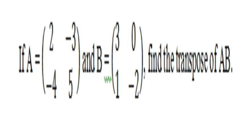 Find the transpose of AB​-example-1