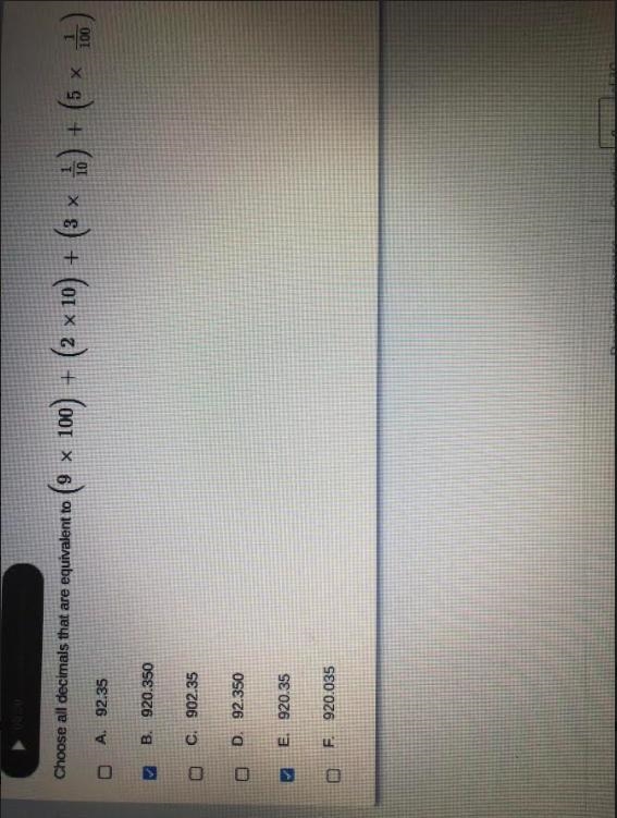 Is this correct?? So, basically, it asking for a decimal equivalent to 920.35-example-1