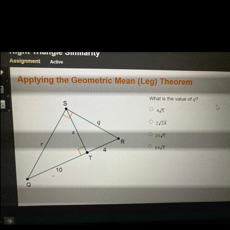 What is the value of q? 2/5 2/14-example-1