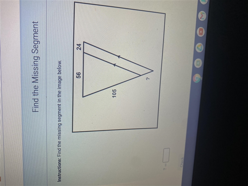 Find the missing segment in the image below-example-1