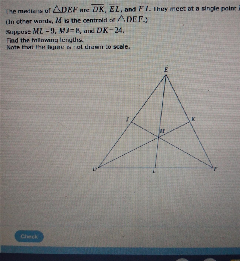 Does anyone know how to solve this? ​ I have to find lengths FJ, DM, and EM-example-1