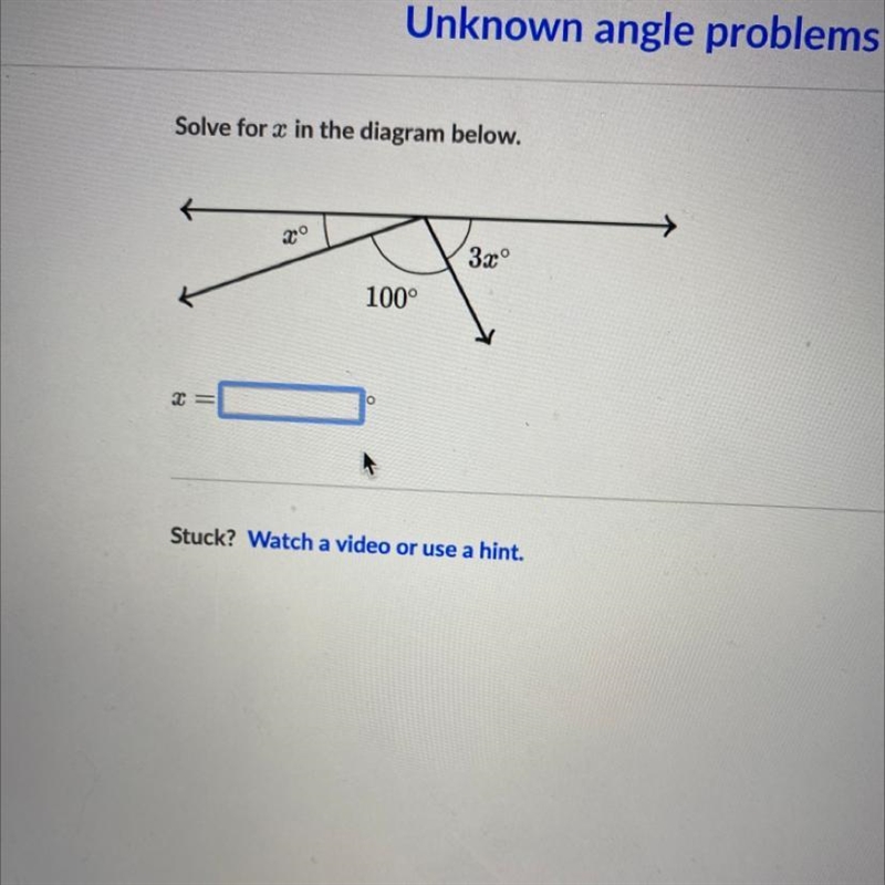 Solve for x in the diagram below-example-1