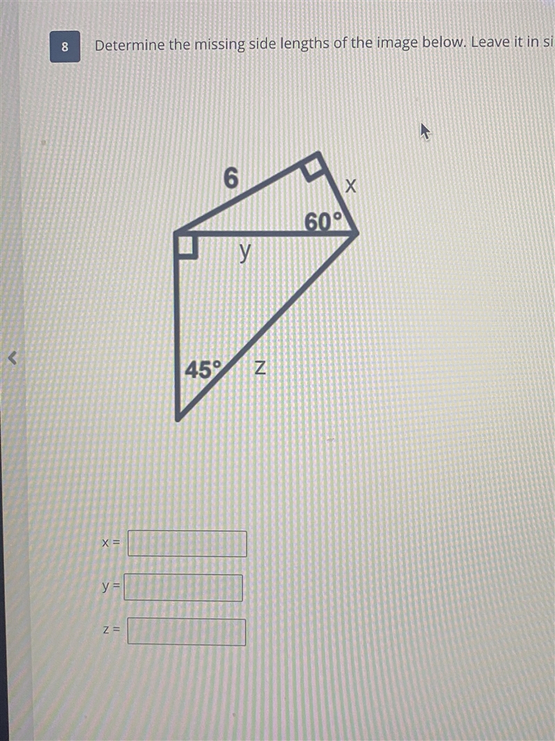 Solve for the 3 sides-example-1