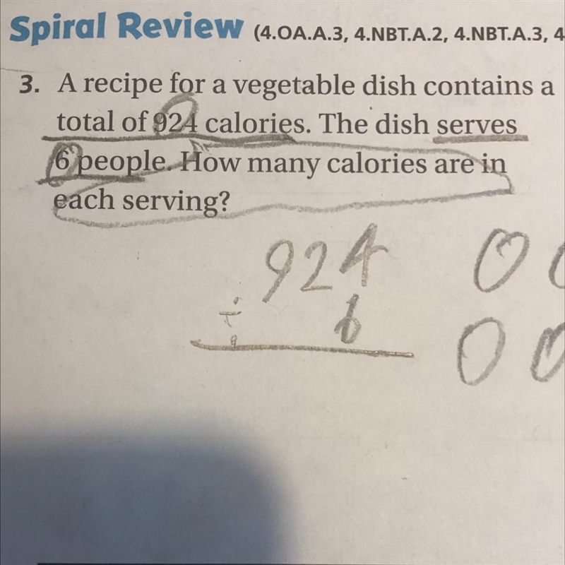 What is 924 \ 6 Please explain how you did it ( BTW / stands for “divided by”) Tell-example-1