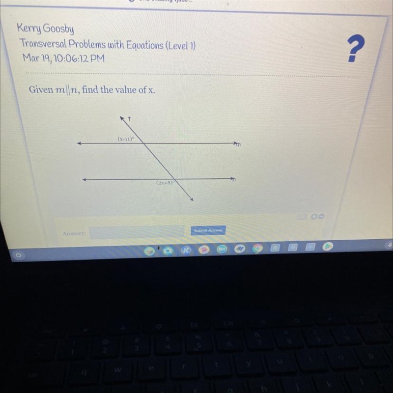 Given mn, find the value of x. 1 (x-11)-example-1