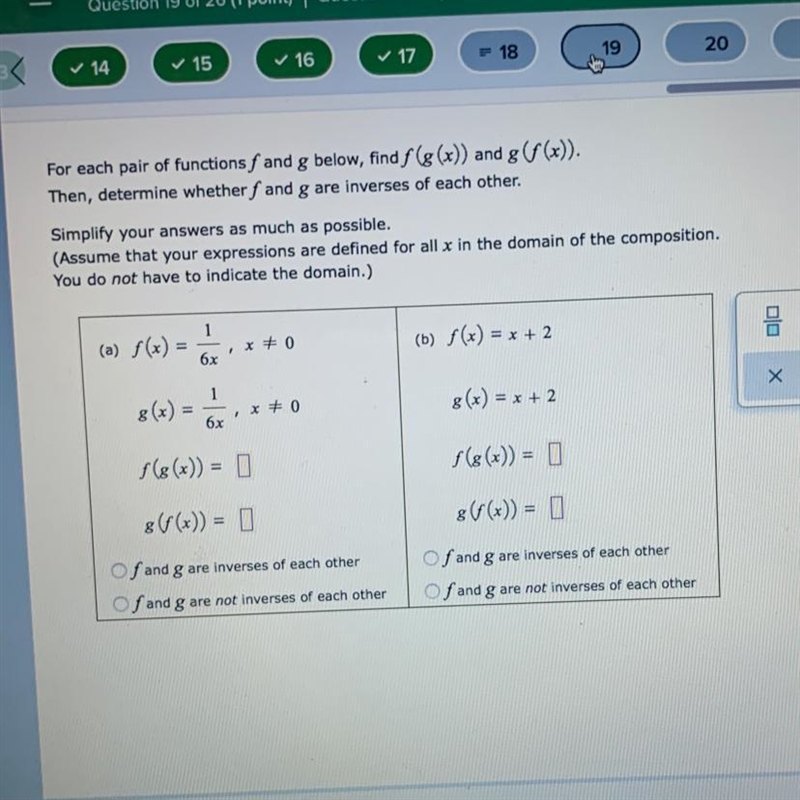 For each pair of functions f and g below, find S (8 (x)) and Please help-example-1