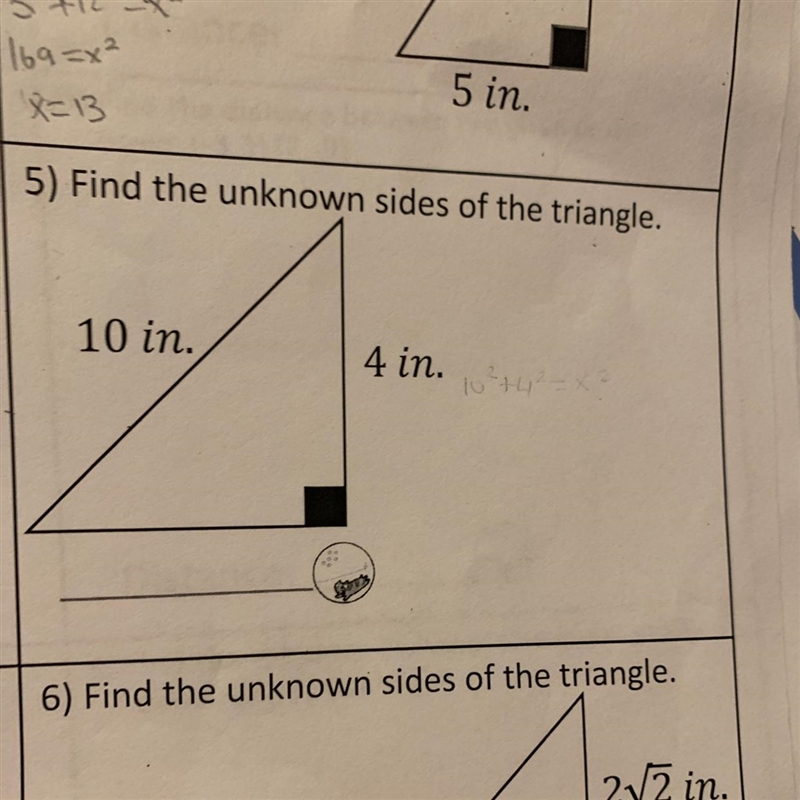 Find the unknown sides of the triangle-example-1