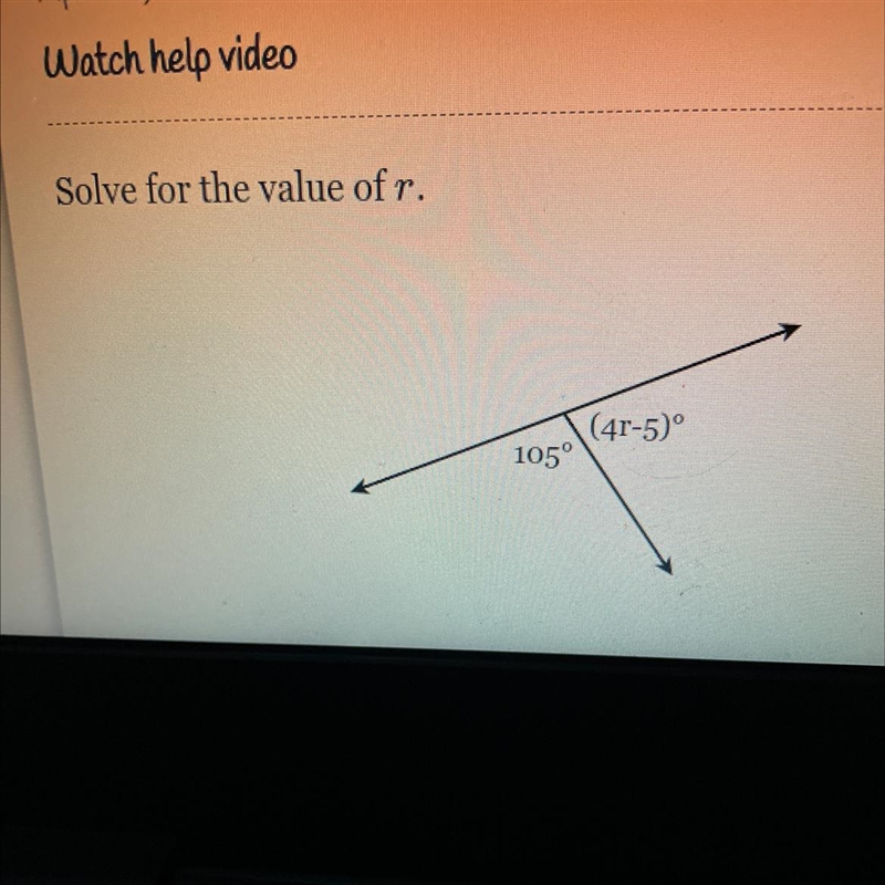 Solve for the value of r.-example-1