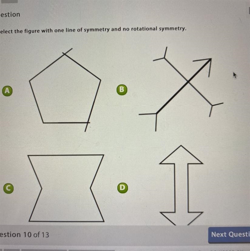 HELPPPP Select the figure with four lines of symmetry and a 90° angle of rotational-example-1