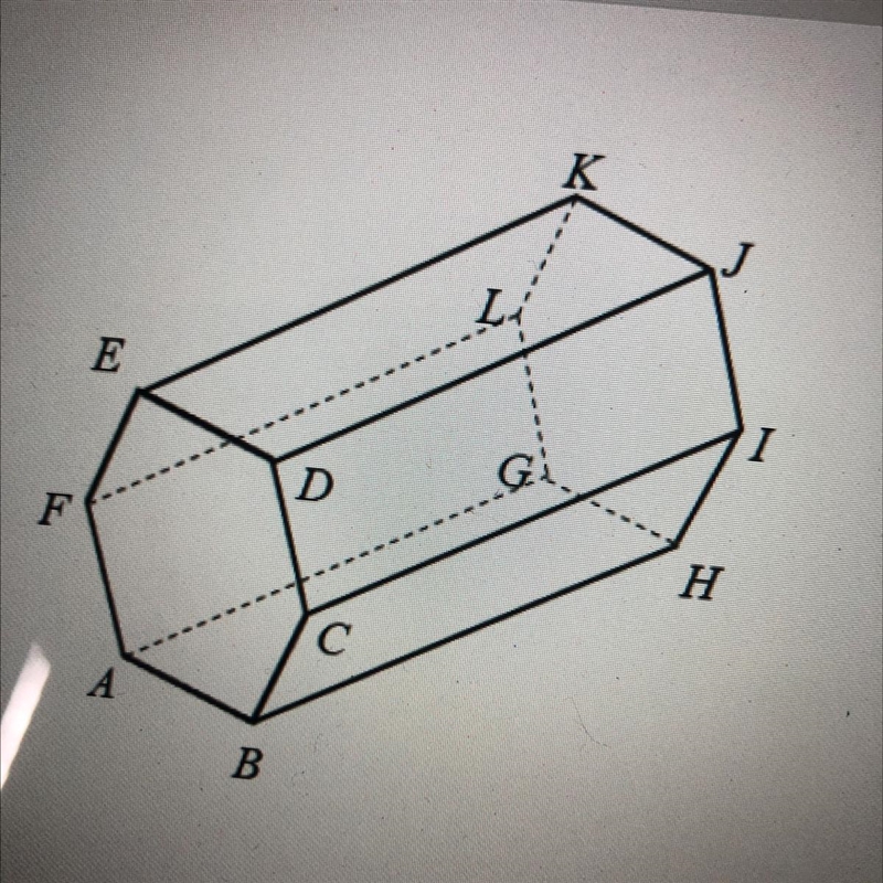 Name a plane parallel to plane CIJ A. Plane AFL B. Plane AFD C. Plane IJL D. Plane-example-1