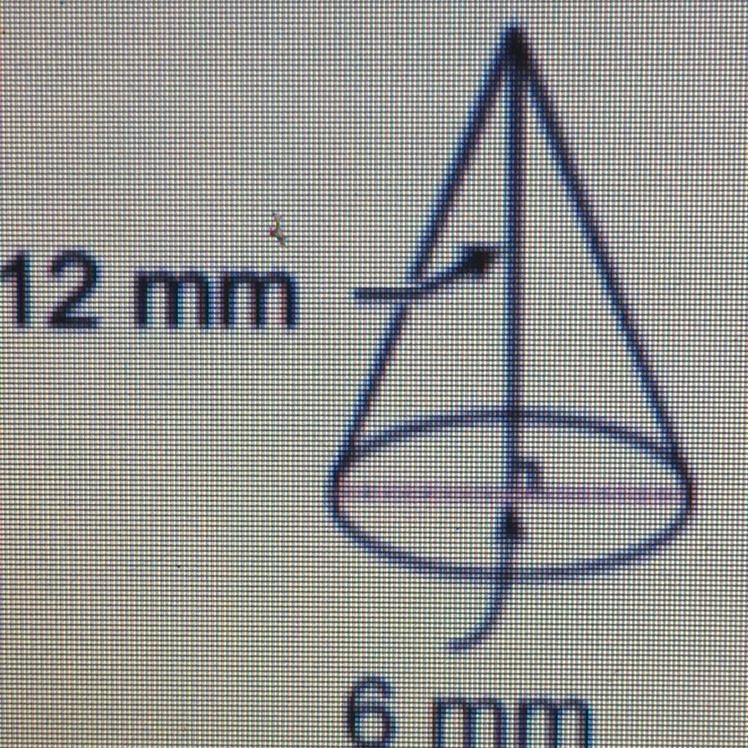 Determine the volume of this object 1) 113 mm 2) 226.1 mm 3) 339.1 mm 4) 450 mm-example-1