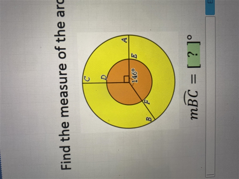 Find the measurements of this arc-example-1