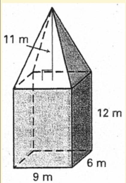 Referring to the figure, find the volume of the solid shown. Round to the nearest-example-1