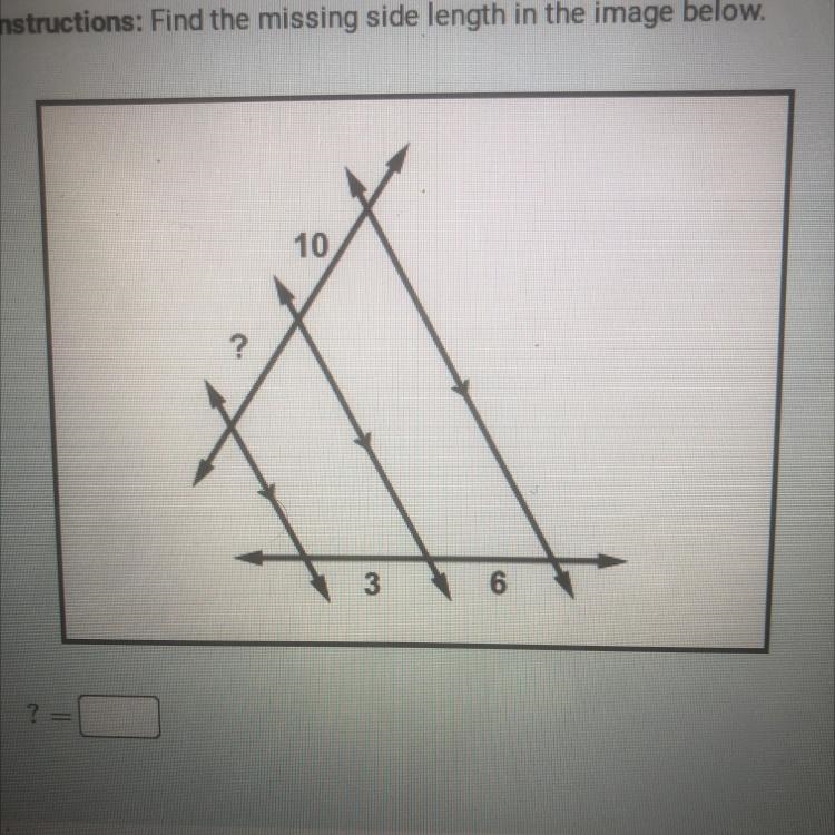 Find the missing length in the image below-example-1