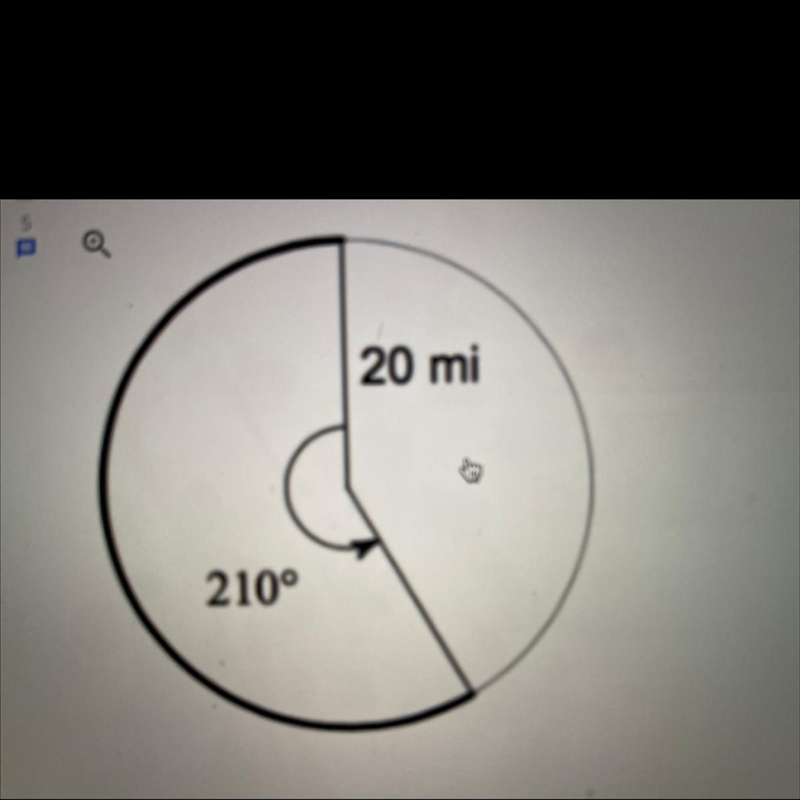 Find the approximate length of the bolded arc.-example-1