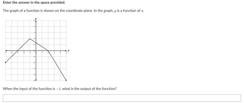 When the input of the function is -1, What is the output of the function?-example-1