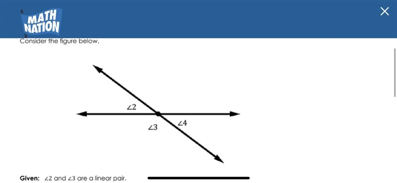 A. Commutative Property B. Definition of Linear Pair C. Symmetric Property of Congruence-example-1