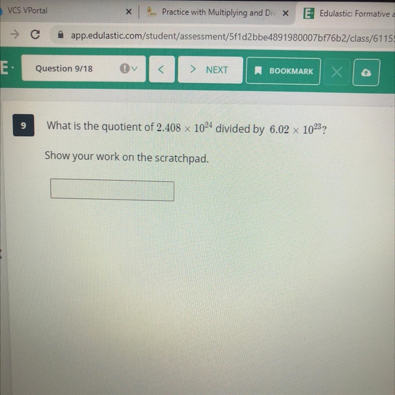 What is the quotient of 2.408 • 10^24 divided by 6.02 • 10^23-example-1