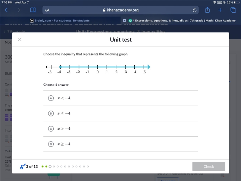 Pls help it is 7th grade level math from khan academy.-example-1