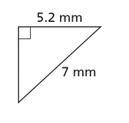 Find the missing side length to the nearest tenth of a millimeter-example-1