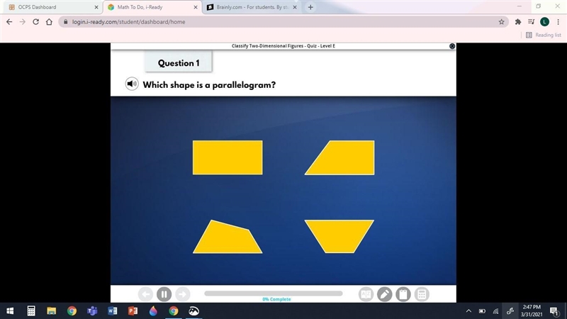 Which shape is a parallelogram-example-1