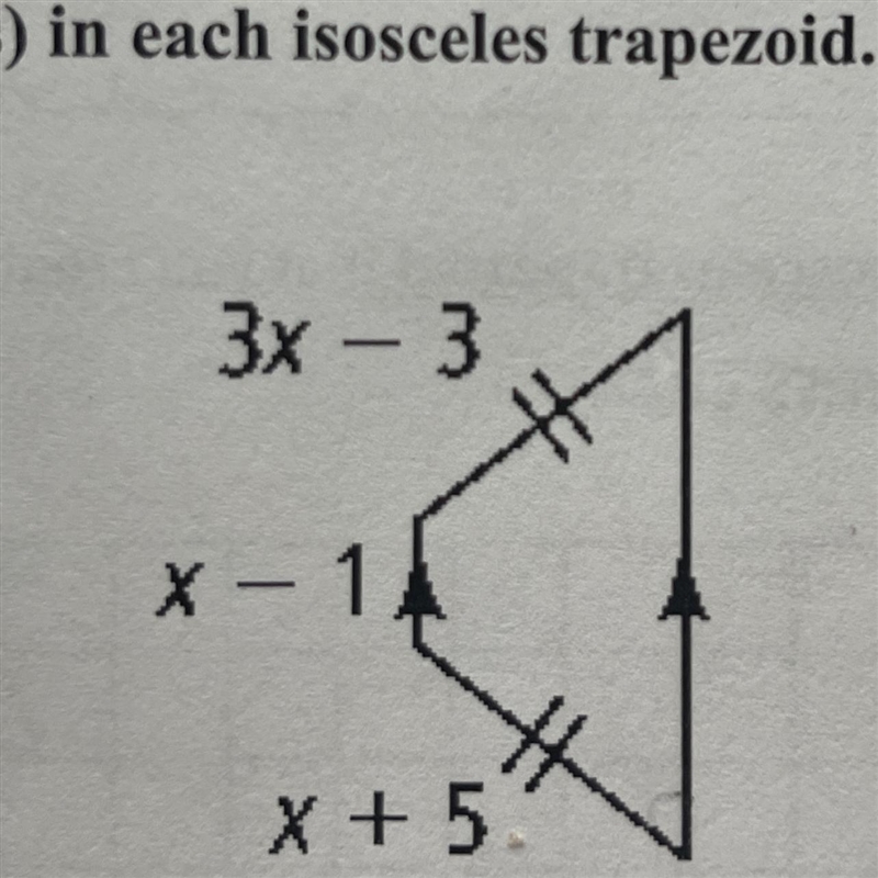 Find the value of the variable in the isosceles triangle. show your work plz-example-1