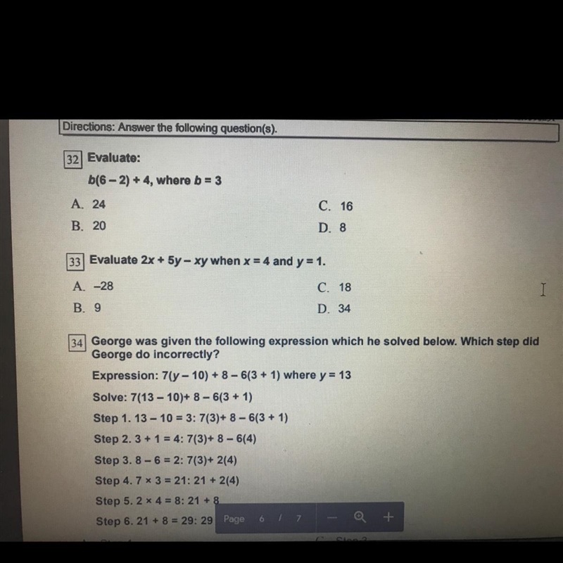 Can y’all help me on question 33?!-example-1