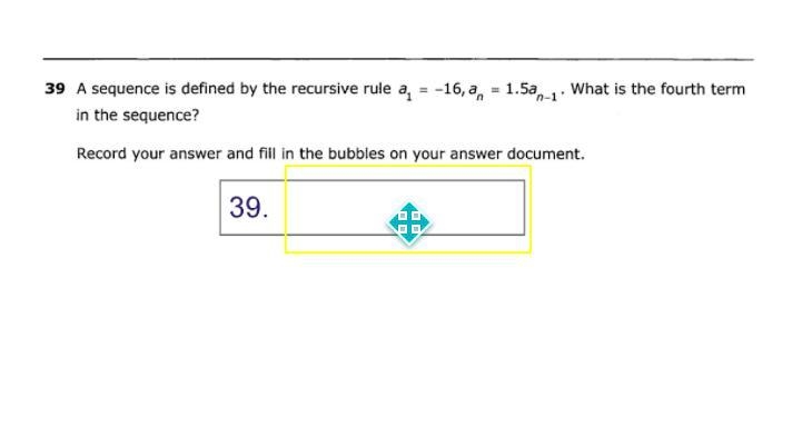 A sequence is defined by the recursive rule (rule below) What is the fourth term in-example-1