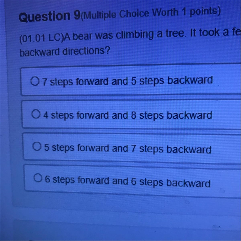 Yo Plz help I don’t know this Question 9 Choice Worth 1 points) (01 01 LCA Bear was-example-1