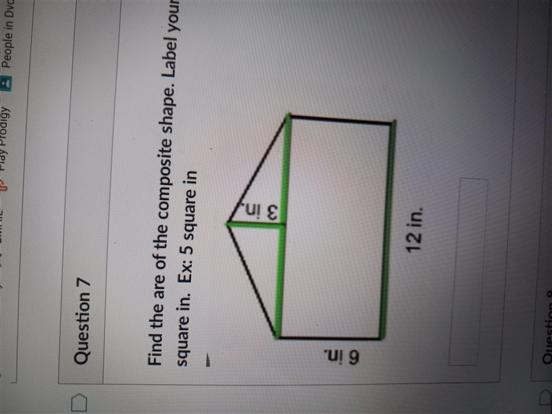 Find the area of the composite shape lable your answer in square in-example-1