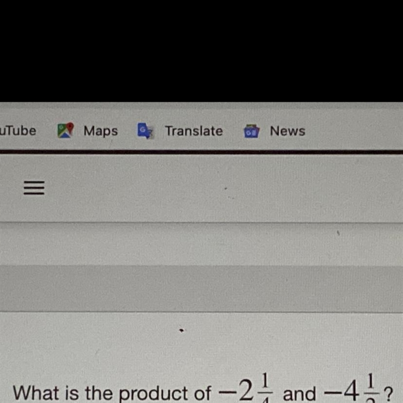 What is the product of -2 1/4 and -4 1/2 Enter your answer as a mixed number, in simplified-example-1