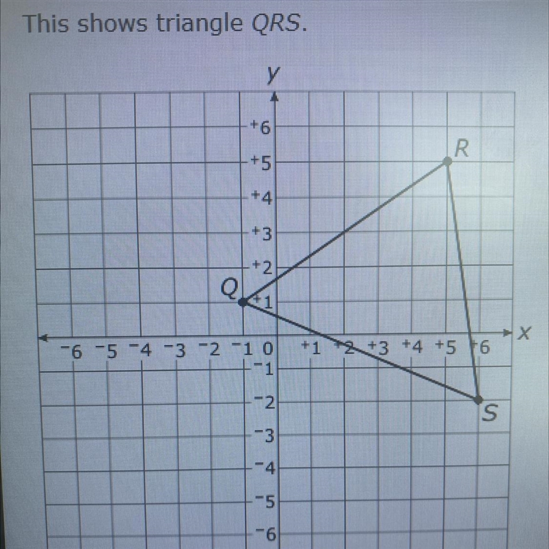 The triangle will be rotated 90 degrees counterclockwise about the origin. what will-example-1