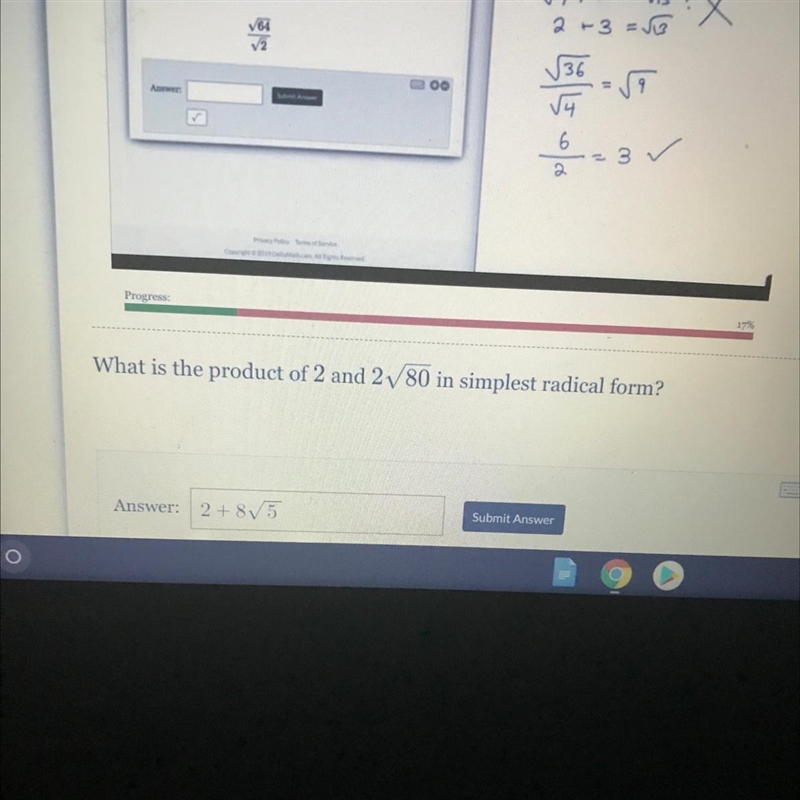 What is the product of 2 and 2 square foot 80-example-1