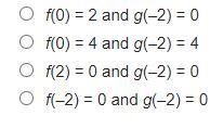 Which statement is true regarding the graphed functions?-example-2