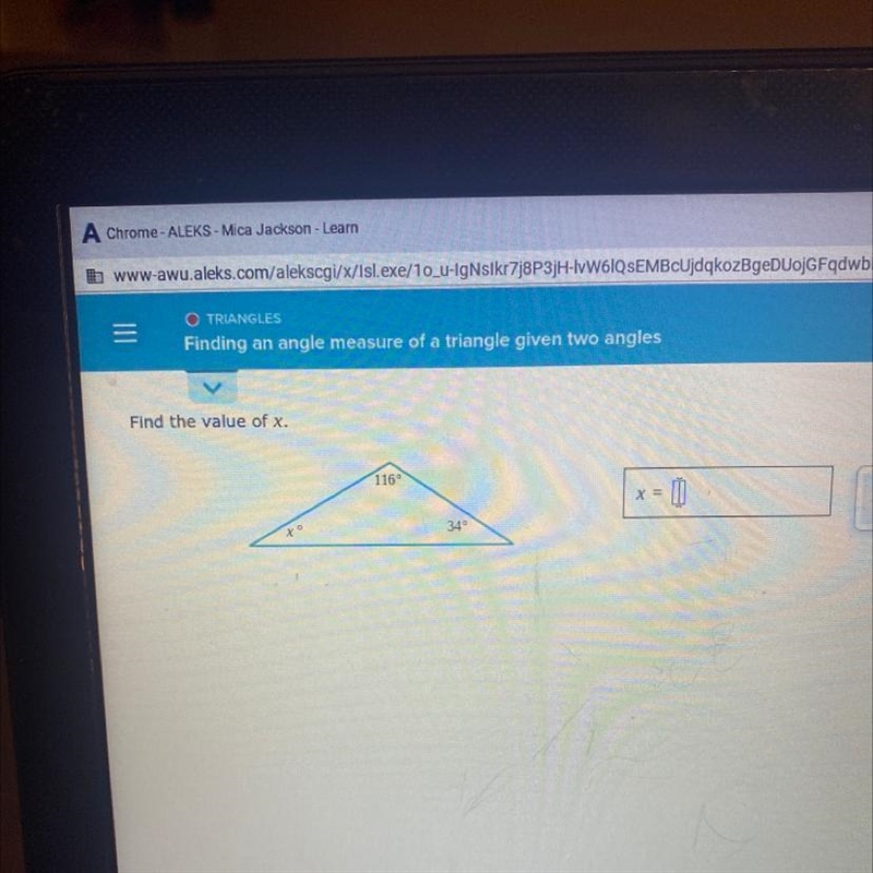 Find the value of x HELP please !-example-1