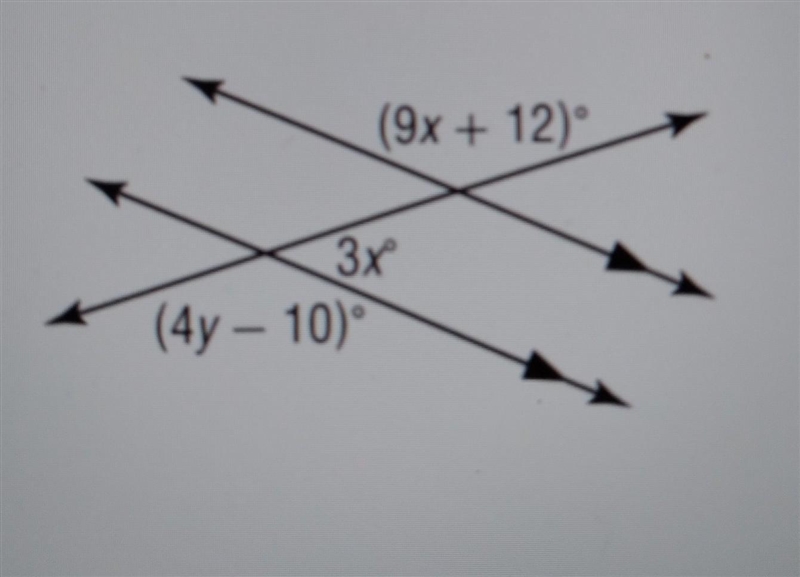 Find the value of x and y. ​-example-1