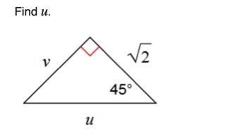 Use the figure to find u.-example-1