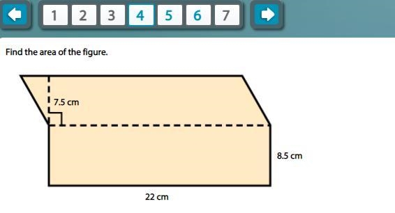 Plz I need this question quick! I don't understand it. Find the area of the figure-example-1